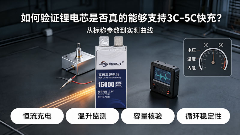 如何验证锂电芯是否真的能够支持3C–5C快充？
